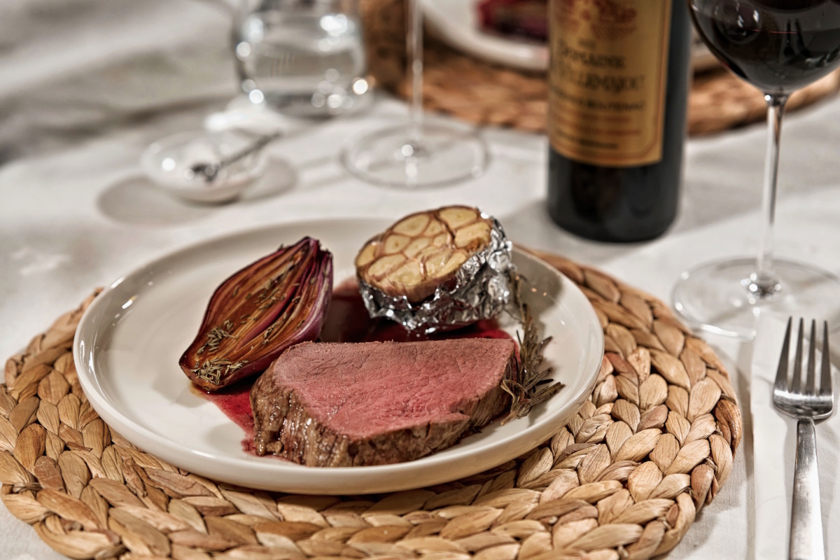 Filetto su uno specchio di porcini