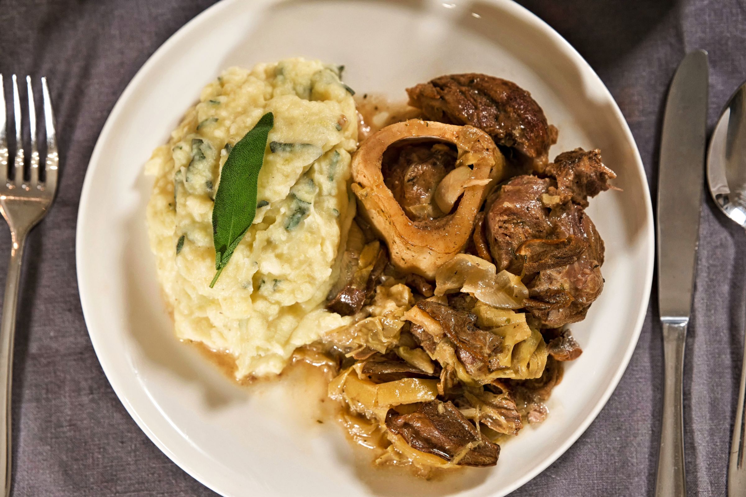Porcini Mushroom Osso Buco with Artichokes